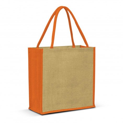 Monza Jute Tote Bag - Image 5