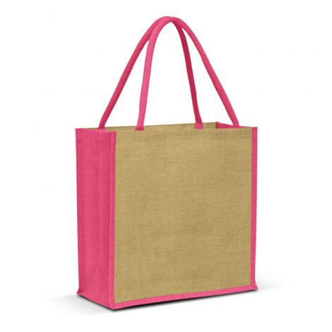 Monza Jute Tote Bag - Image 6
