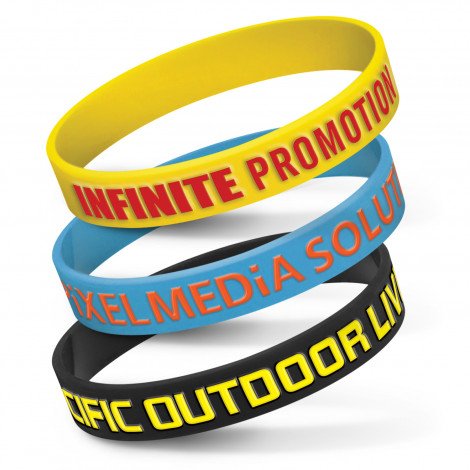 Silicone Wrist Band - Embossed - Image 16