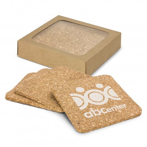 Oakridge Cork Coaster Square - Set of 4 - Image 2