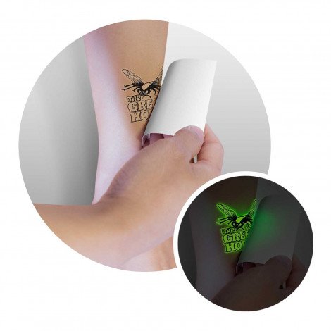 Temporary Tattoo Glow in the Dark - 51mm x 51mm - Image 2