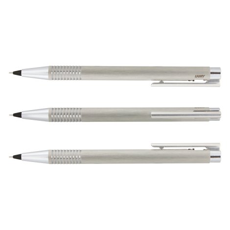 LAMY Logo Pencil - Brushed Steel - Image 2