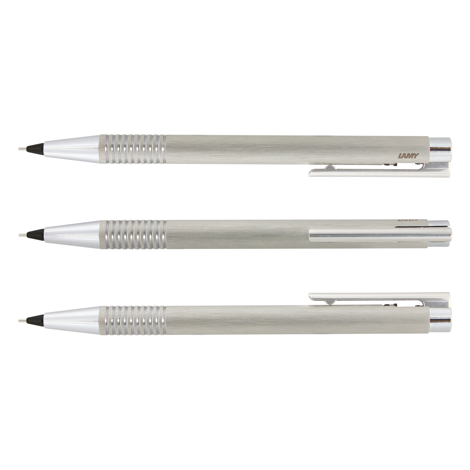 LAMY Logo Pencil - Brushed Steel - Image 2