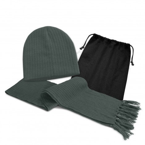 Nebraska Scarf and Beanie Set - Image 2