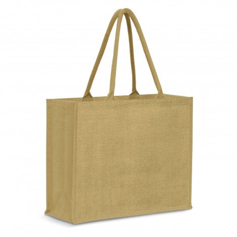 Modena Jute Tote Bag - Colour Match - Image 2
