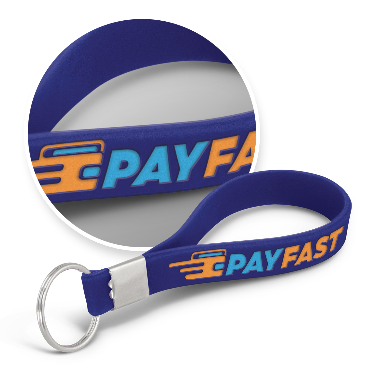 Silicone Key Ring - Debossed - Image 15