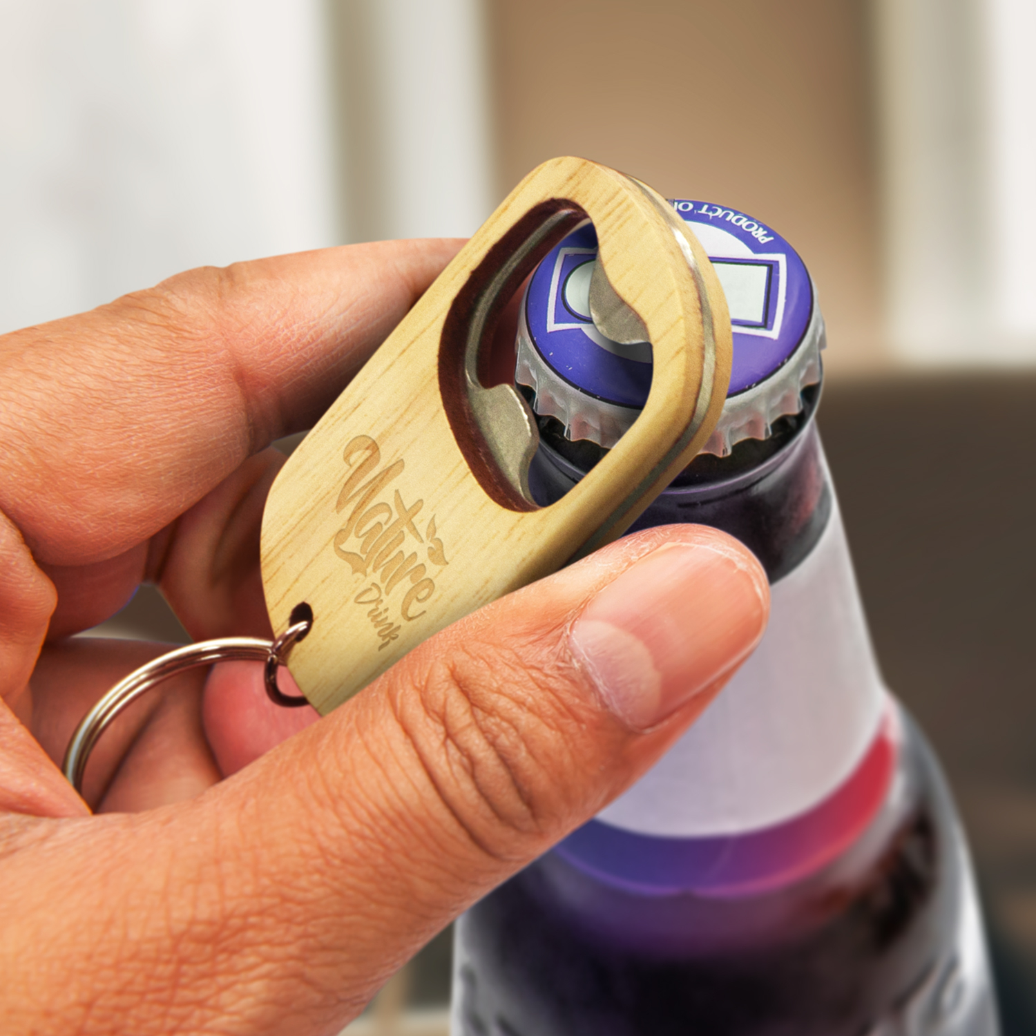 Malta Bottle Opener Key Ring - Image 3