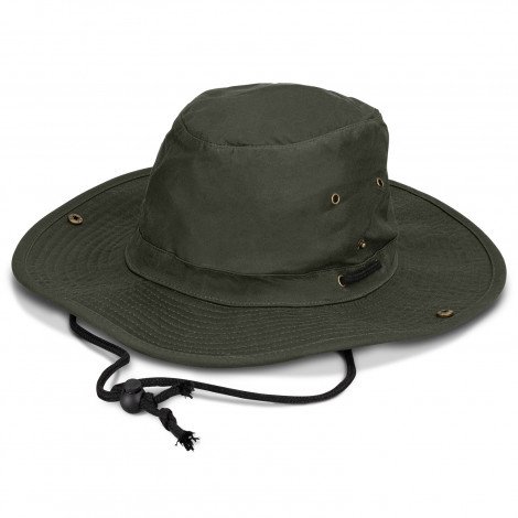 Oilskin Wide Brim Hat - Image 2