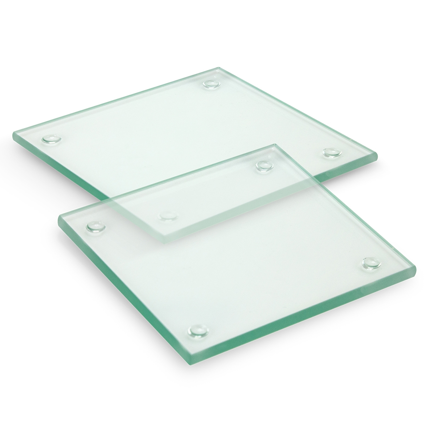 Venice Glass Coaster - Set of 2 - Square - Full Colour - Image 2