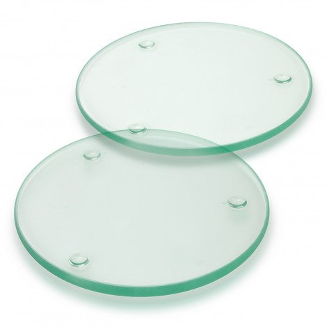 Venice Glass Coaster - Set of 2 - Round - Full Colour - Image 2
