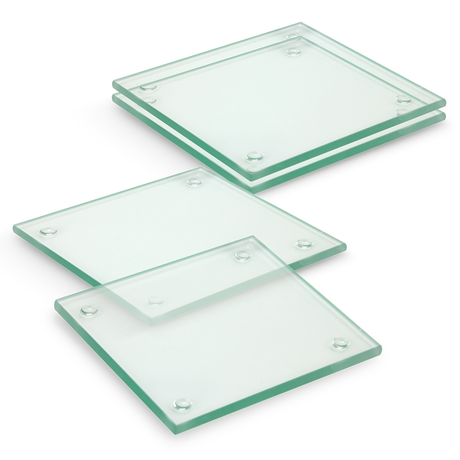 Venice Glass Coaster - Set of 4 - Square - Full Colour - Image 2