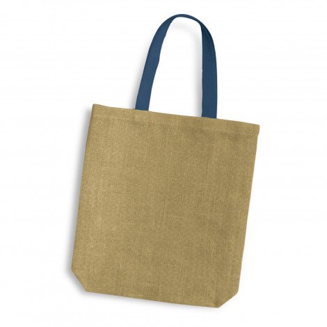 Thera Jute Tote Bag - Coloured Handles - Image 8