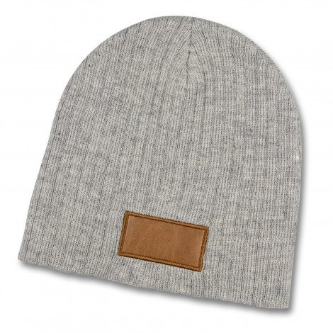 Nebraska Heather Cable Knit Beanie With Patch - Image 2