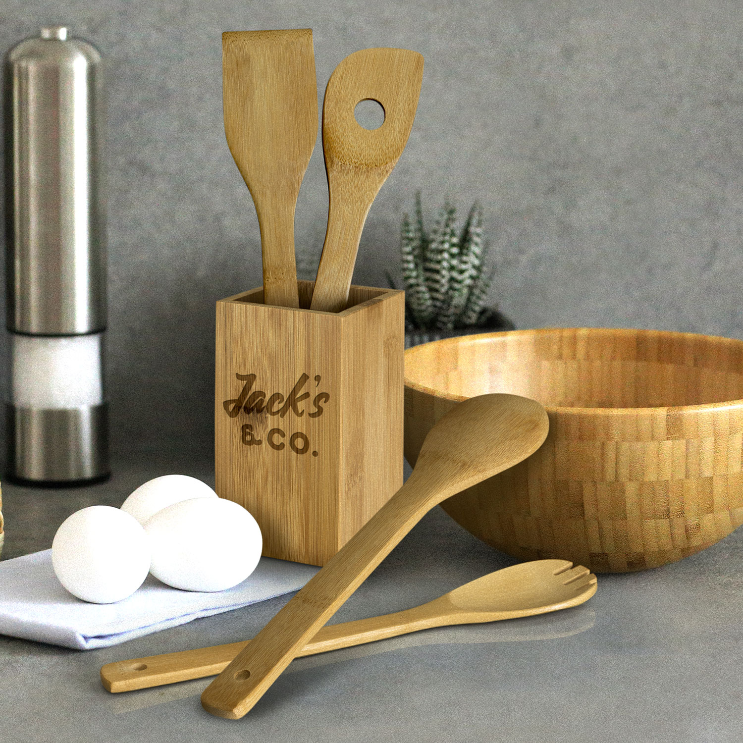 Bamboo Kitchen Utensils - Image 4