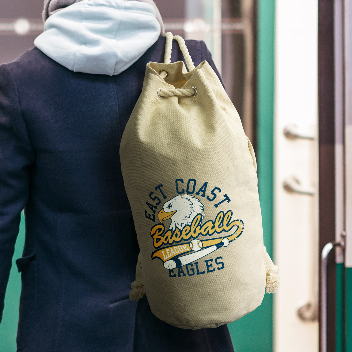 Riverside Canvas Barrel Bag - Image 5