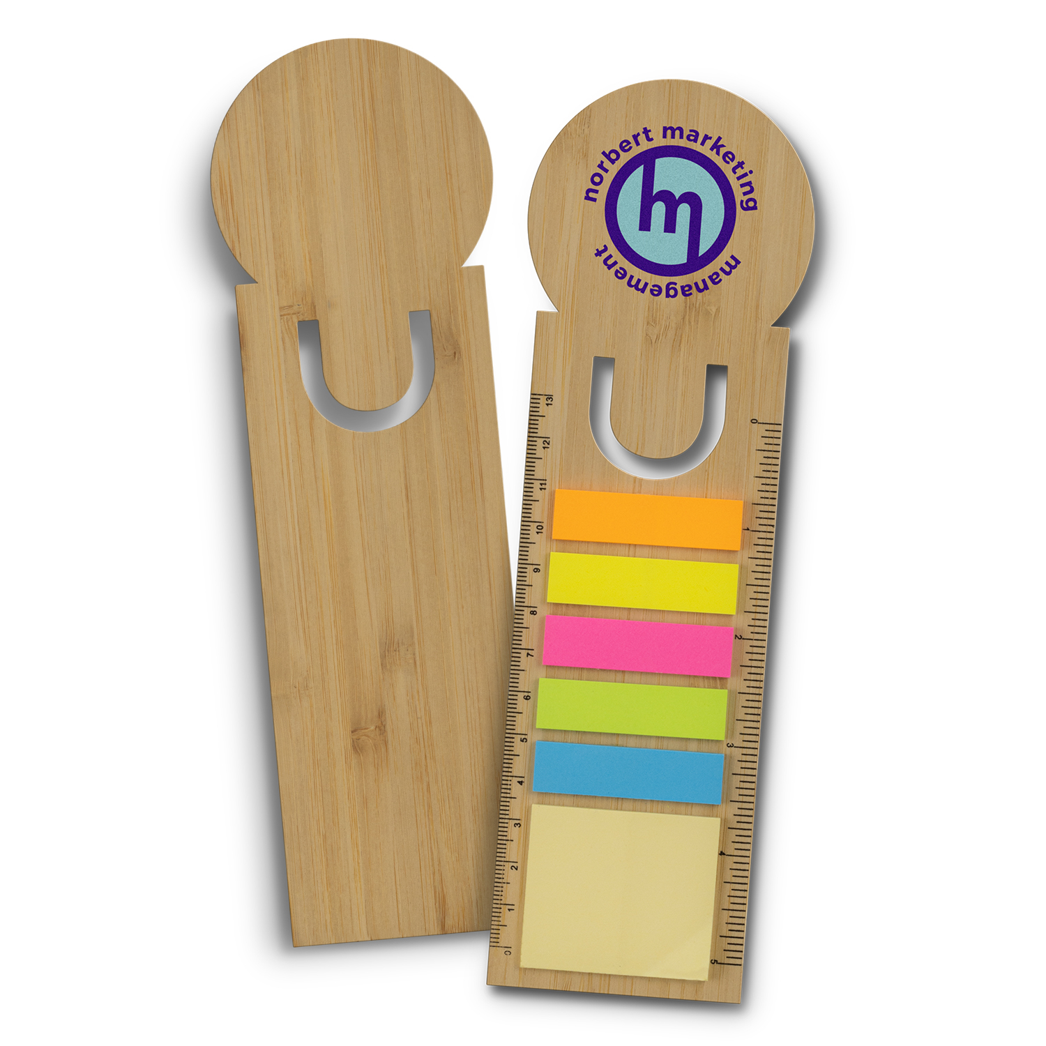 Bamboo Ruler Bookmark - Round - Image 2