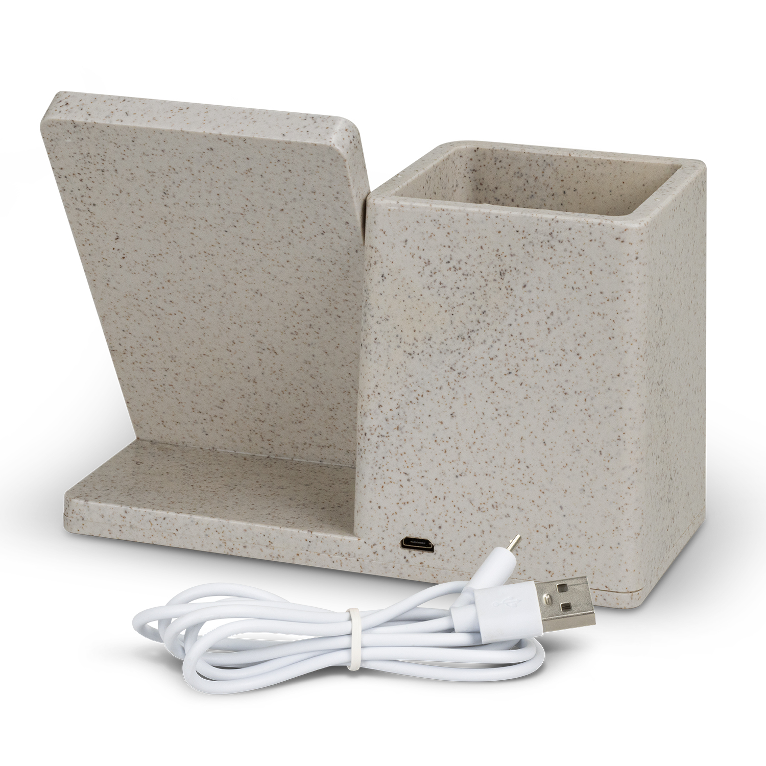 NATURA Oaken Wireless Charger Desk Caddy - Image 3