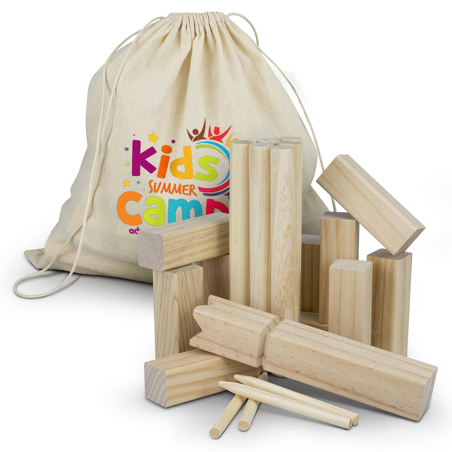Kubb Wooden Game - Image 2