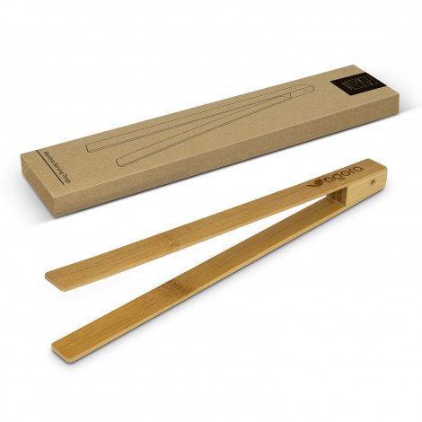 NATURA Bamboo Serving Tongs - Image 2