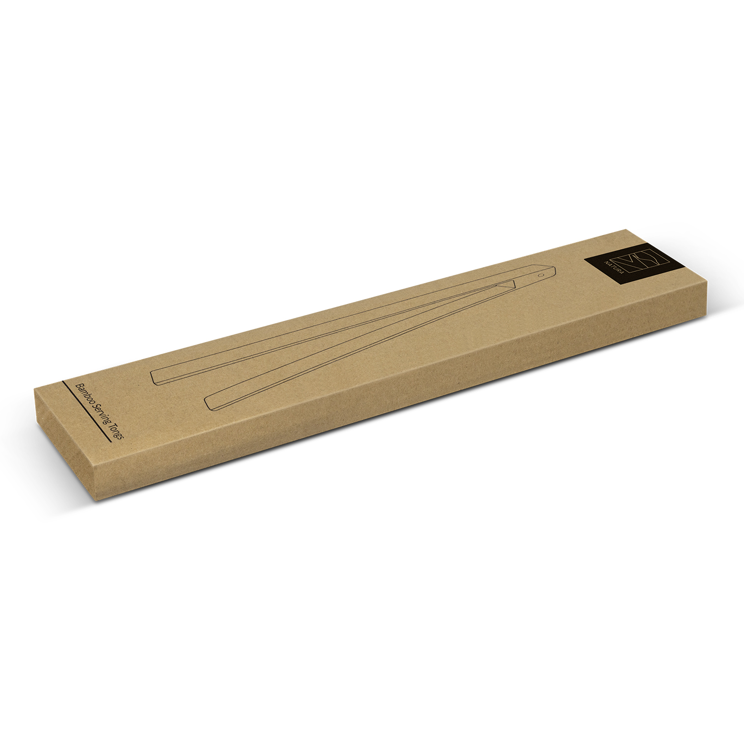 NATURA Bamboo Serving Tongs - Image 4