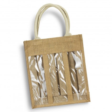 Serena Jute Triple Wine Carrier - Image 2
