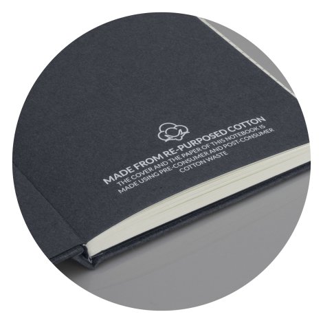 Recycled Cotton Hard Cover Notebook - Image 8