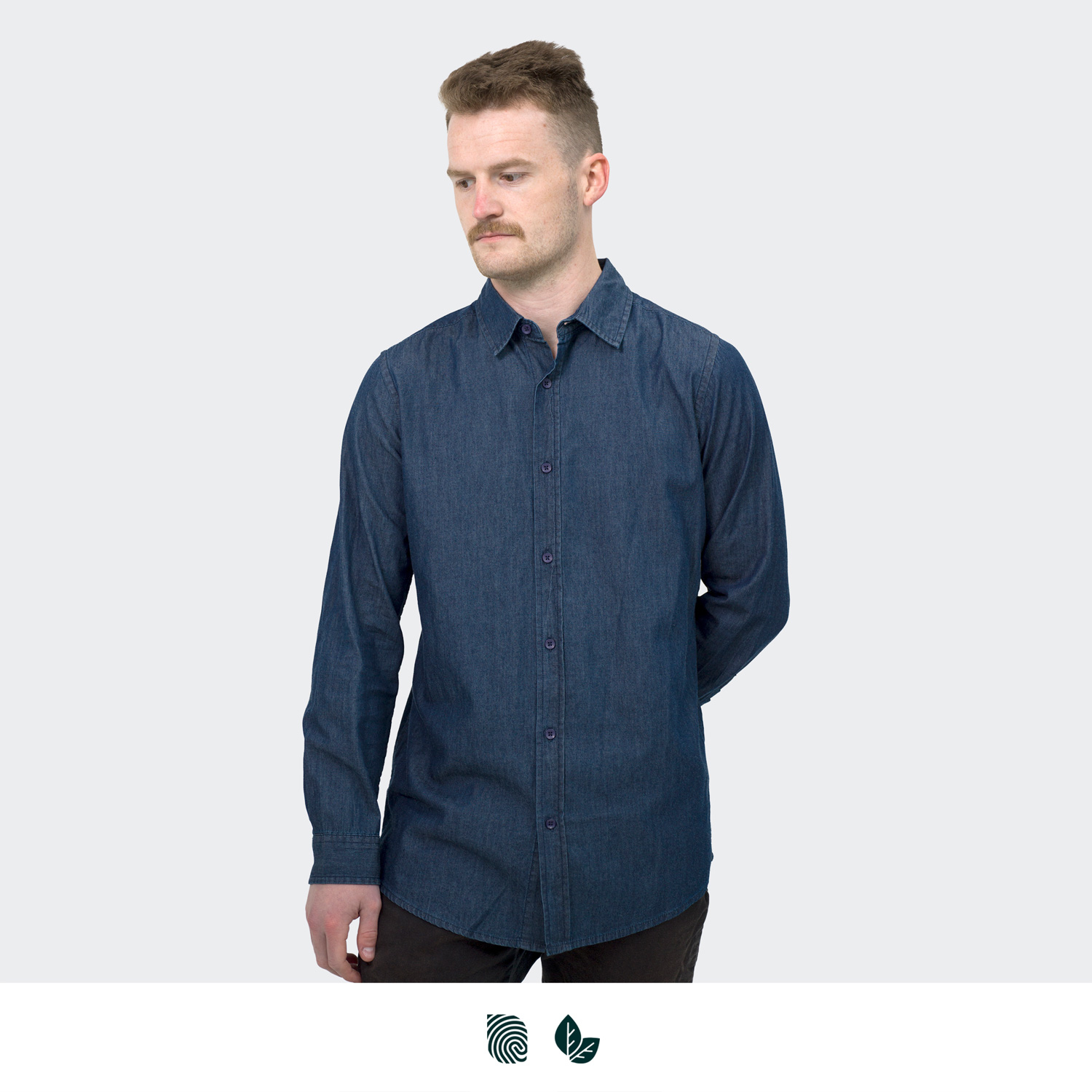 TRENDSWEAR Chester Men's Denim Shirt - Image 2