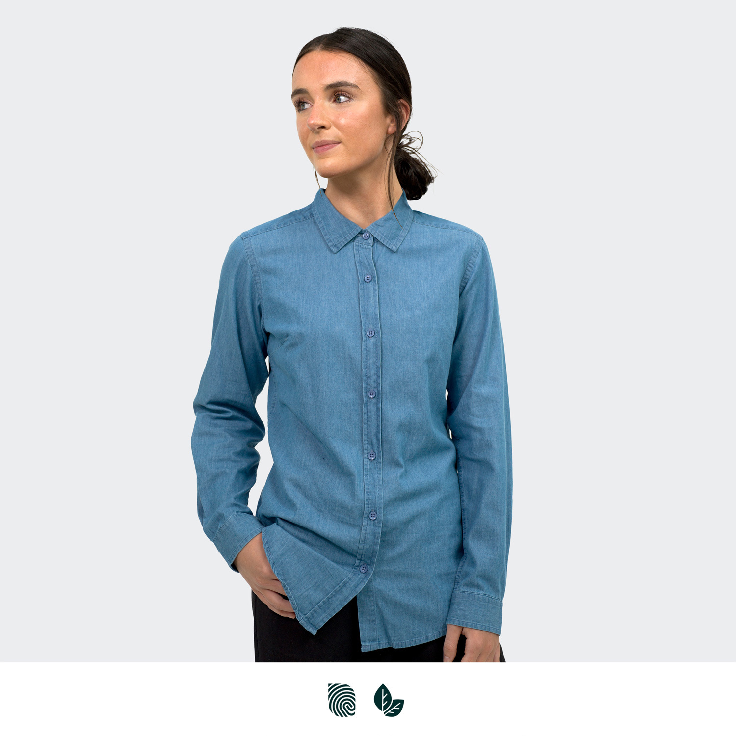 TRENDSWEAR Chester Women's Denim Shirt - Image 2