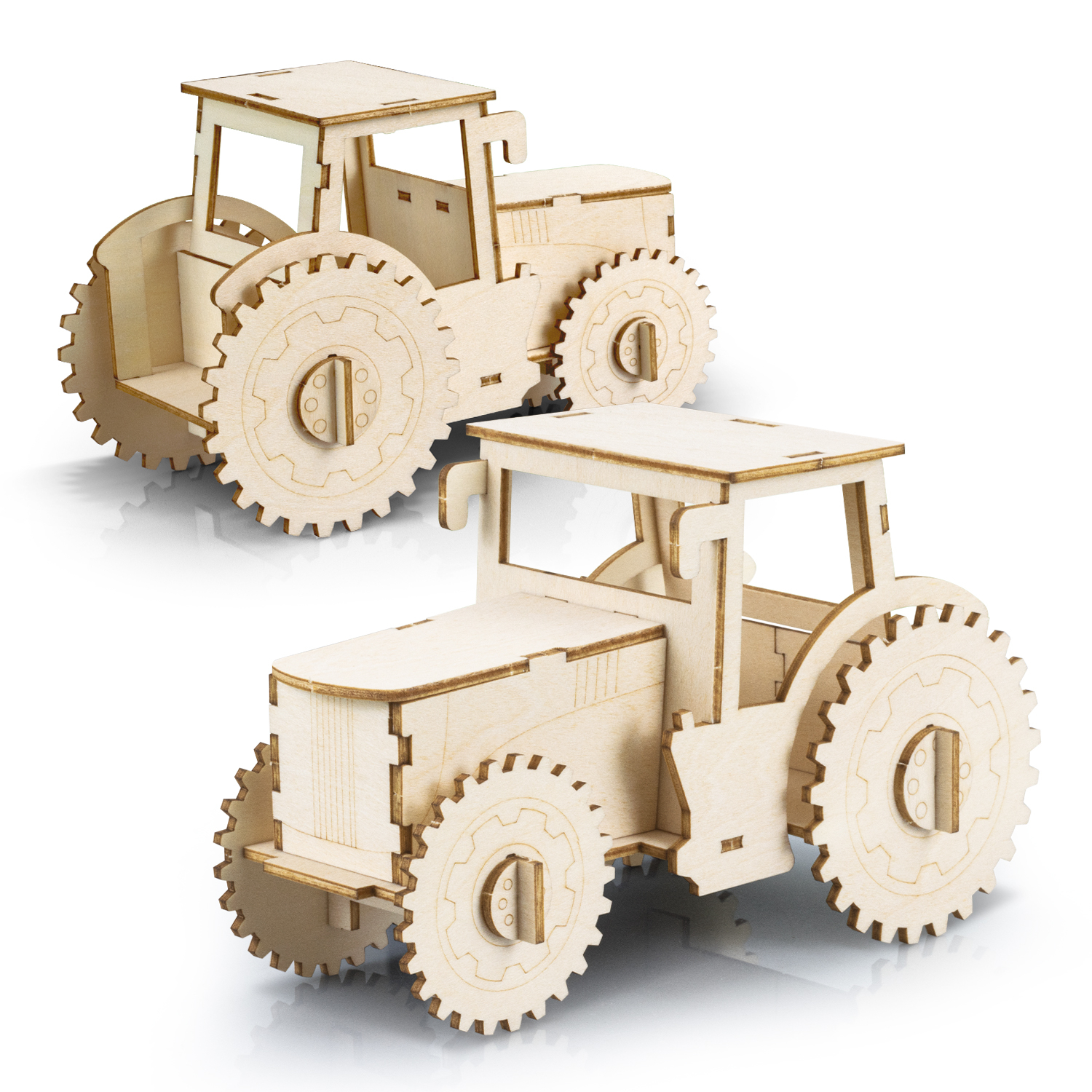 BRANDCRAFT Tractor Wooden Model - Image 3