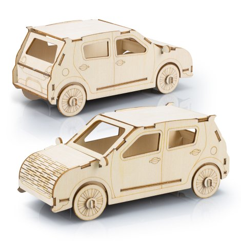 BRANDCRAFT Hatchback Car Wooden Model - Image 3