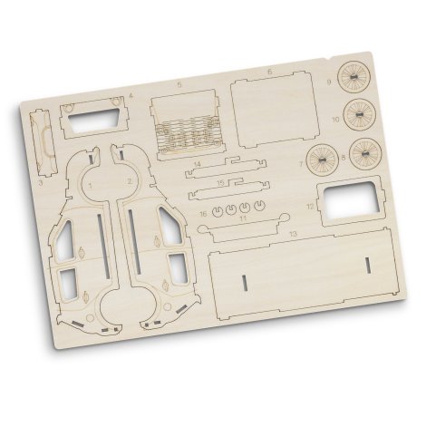 BRANDCRAFT Hatchback Car Wooden Model - Image 4