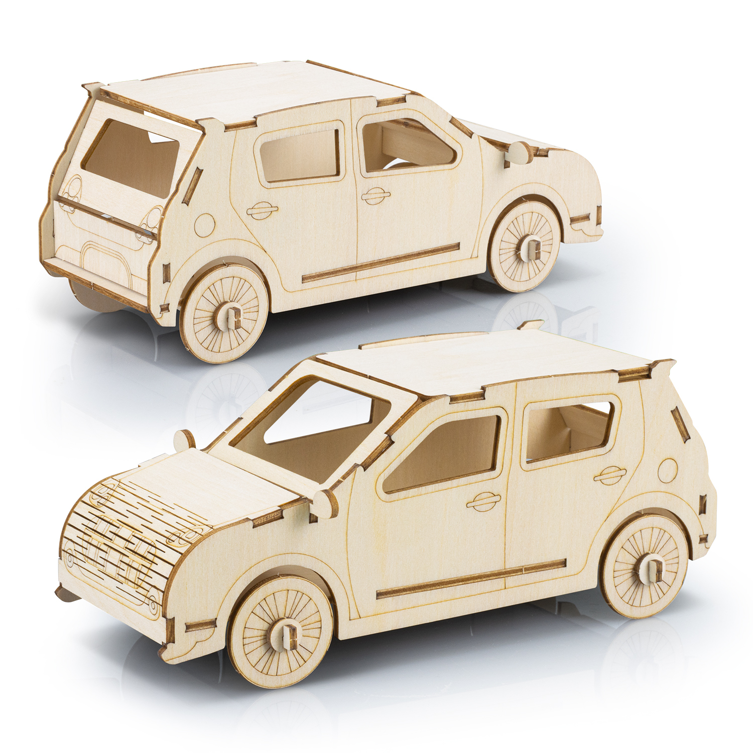 BRANDCRAFT Hatchback Car Wooden Model - Image 3