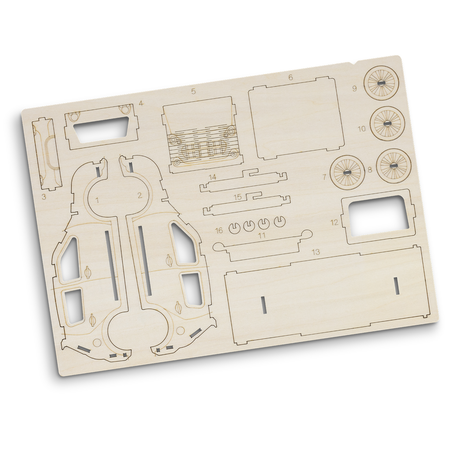 BRANDCRAFT Hatchback Car Wooden Model - Image 4