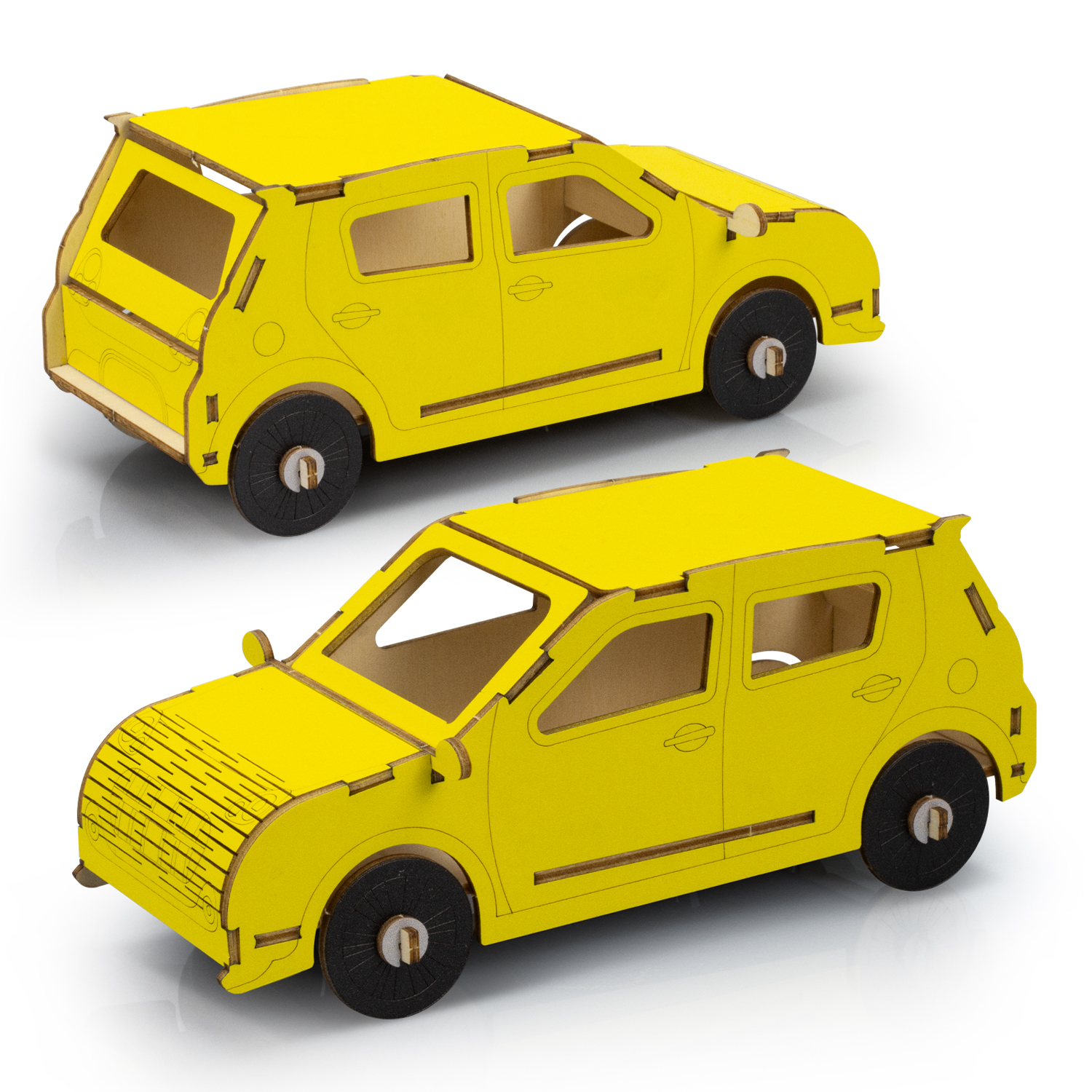 BRANDCRAFT Hatchback Car Wooden Model - Image 7