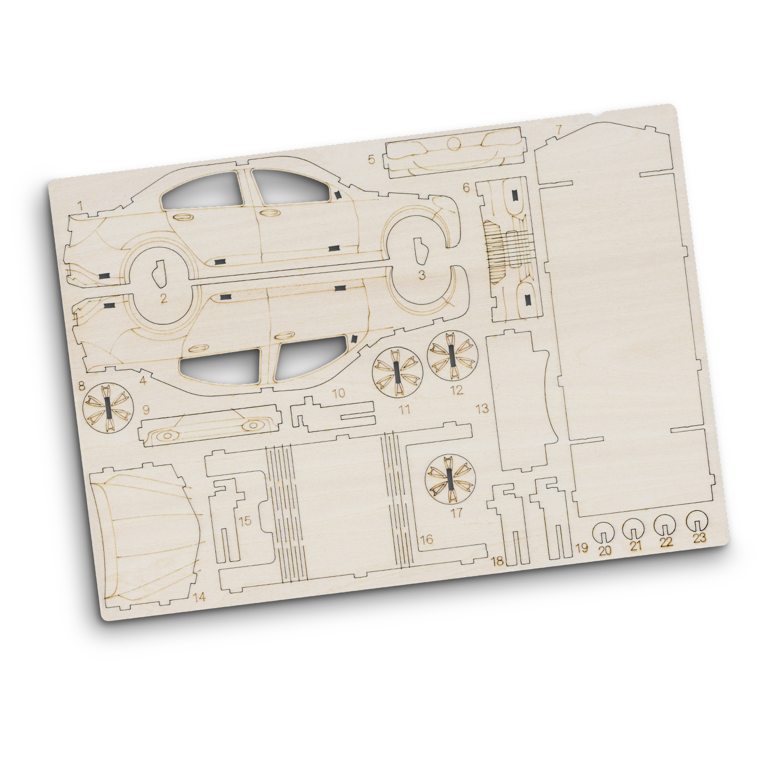 BRANDCRAFT Sedan Car Wooden Model - Image 4