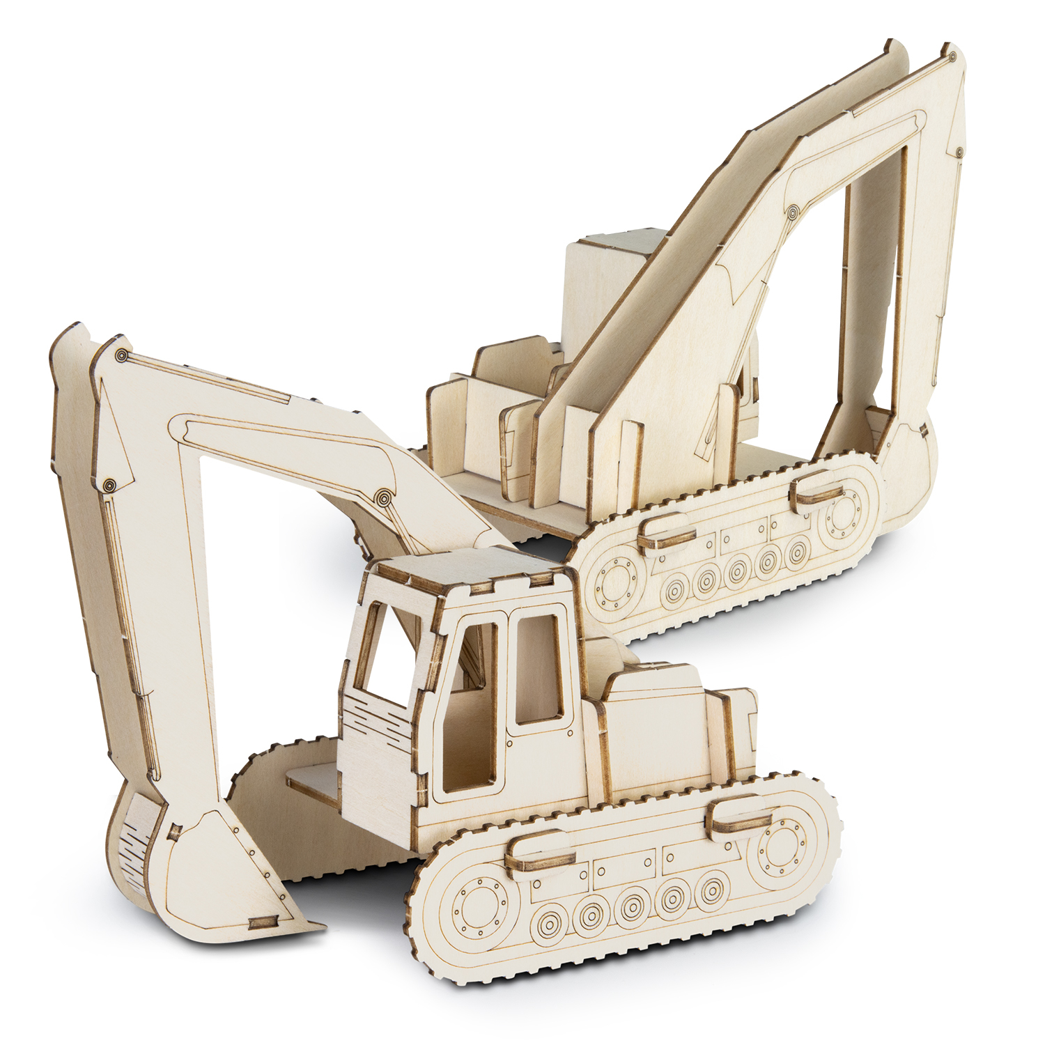 BRANDCRAFT Excavator Wooden Model - Image 3