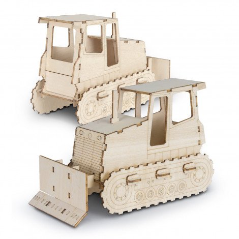 BRANDCRAFT Bulldozer Wooden Model - Image 3