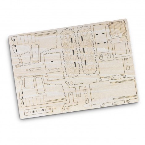 BRANDCRAFT Bulldozer Wooden Model - Image 4
