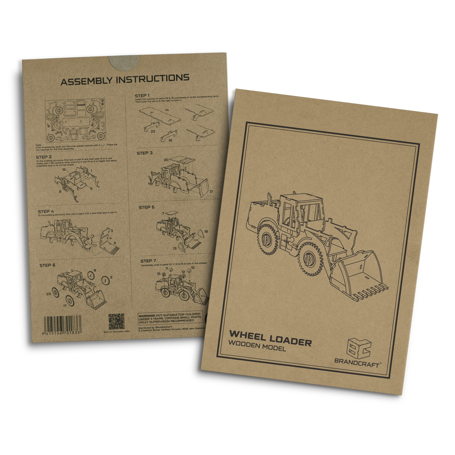 BRANDCRAFT Wheel Loader Wooden Model - Image 5