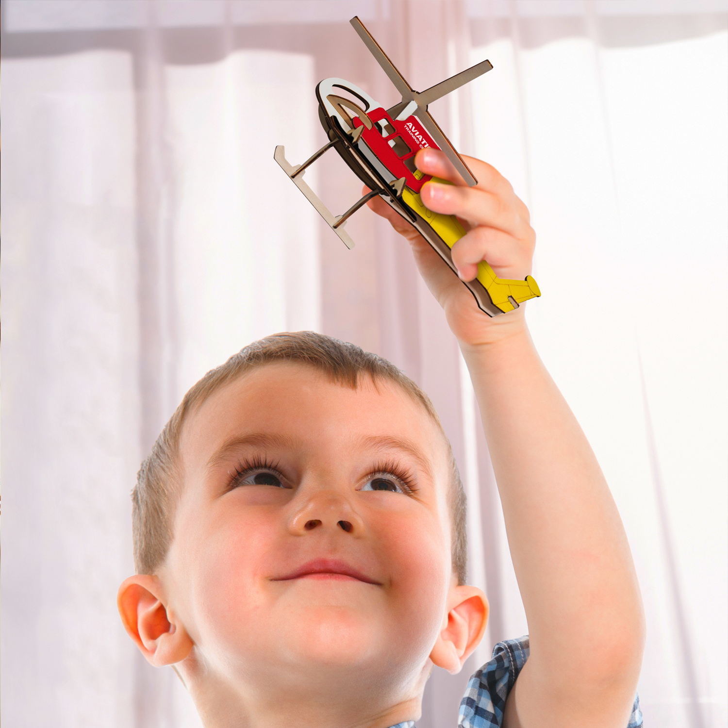 BRANDCRAFT Helicopter Wooden Model - Image 6