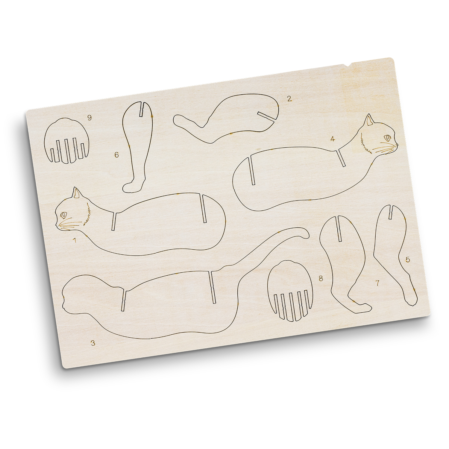 BRANDCRAFT Cat Wooden Model - Image 4