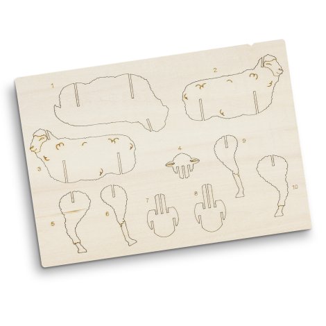 BRANDCRAFT Sheep Wooden Model - Image 4