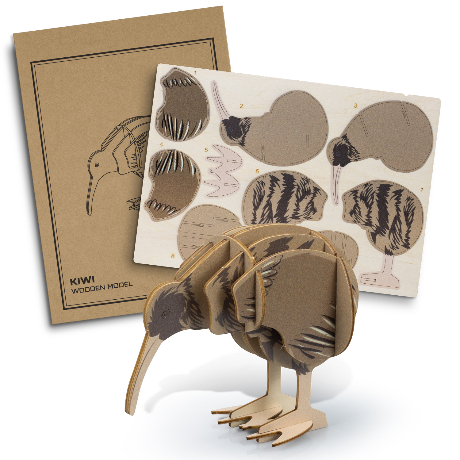 BRANDCRAFT Kiwi Wooden Model - Image 2