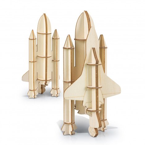 BRANDCRAFT Rocket Ship Wooden Model - Image 3