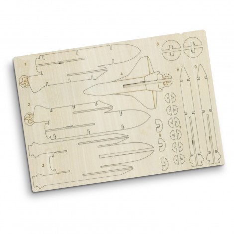 BRANDCRAFT Rocket Ship Wooden Model - Image 4