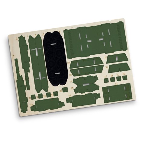 BRANDCRAFT Tank Wooden Model - Image 6