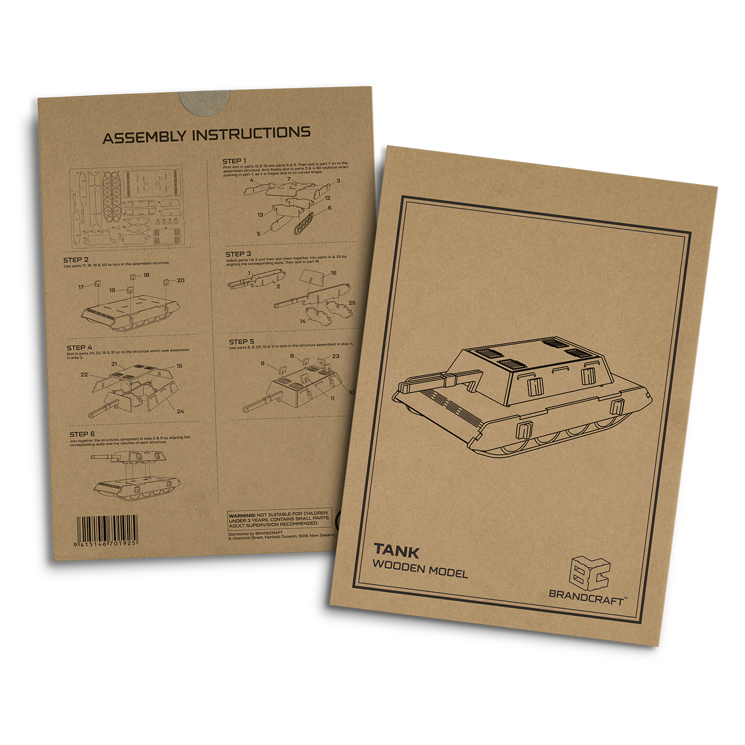 BRANDCRAFT Tank Wooden Model - Image 5