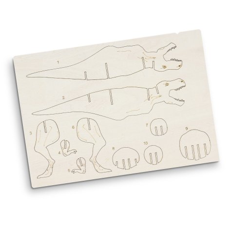 BRANDCRAFT Tyrannosaurus Rex Wooden Model - Image 8