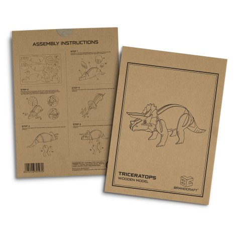 BRANDCRAFT Triceratops Wooden Model - Image 5