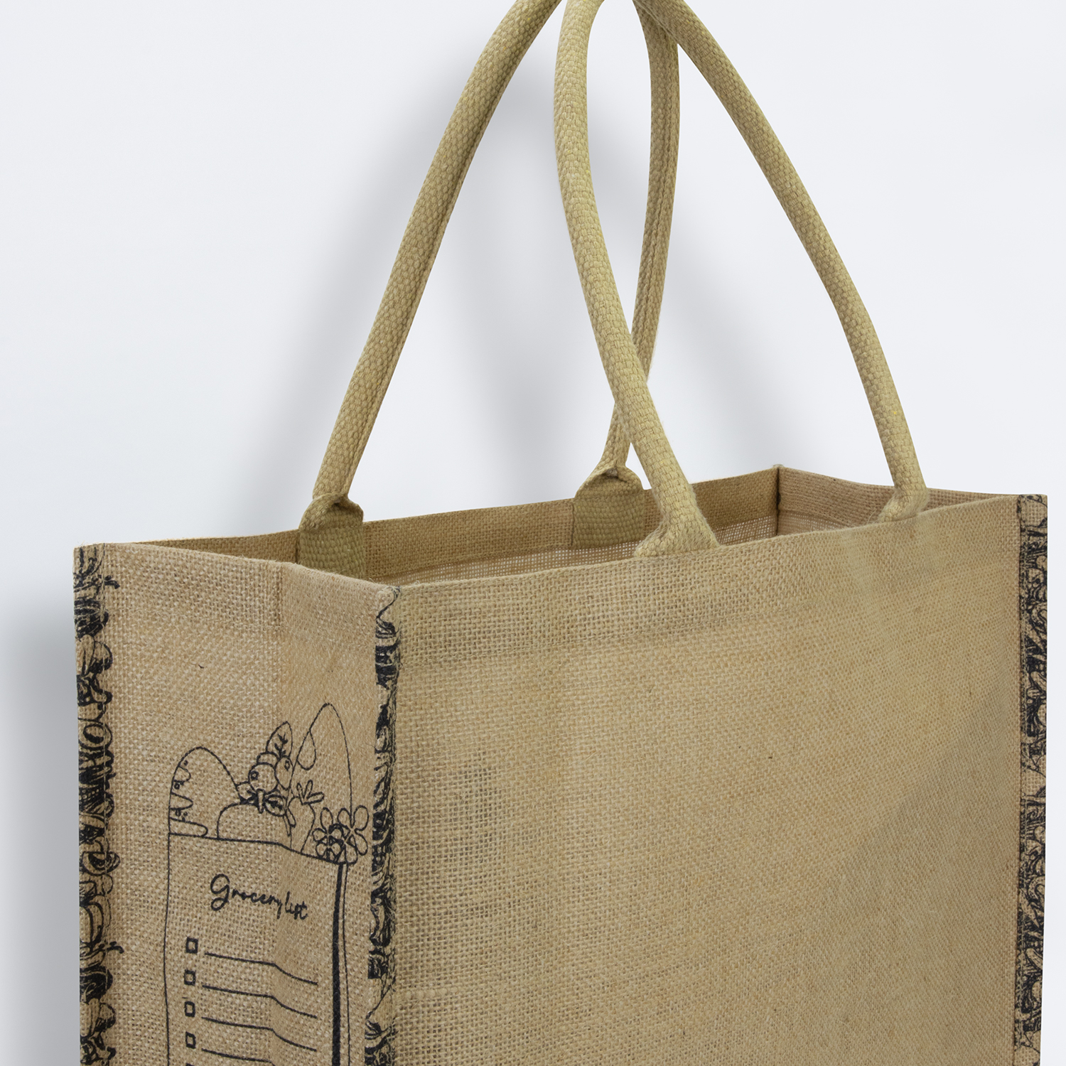 Modena Jute Tote Bag - Image 3